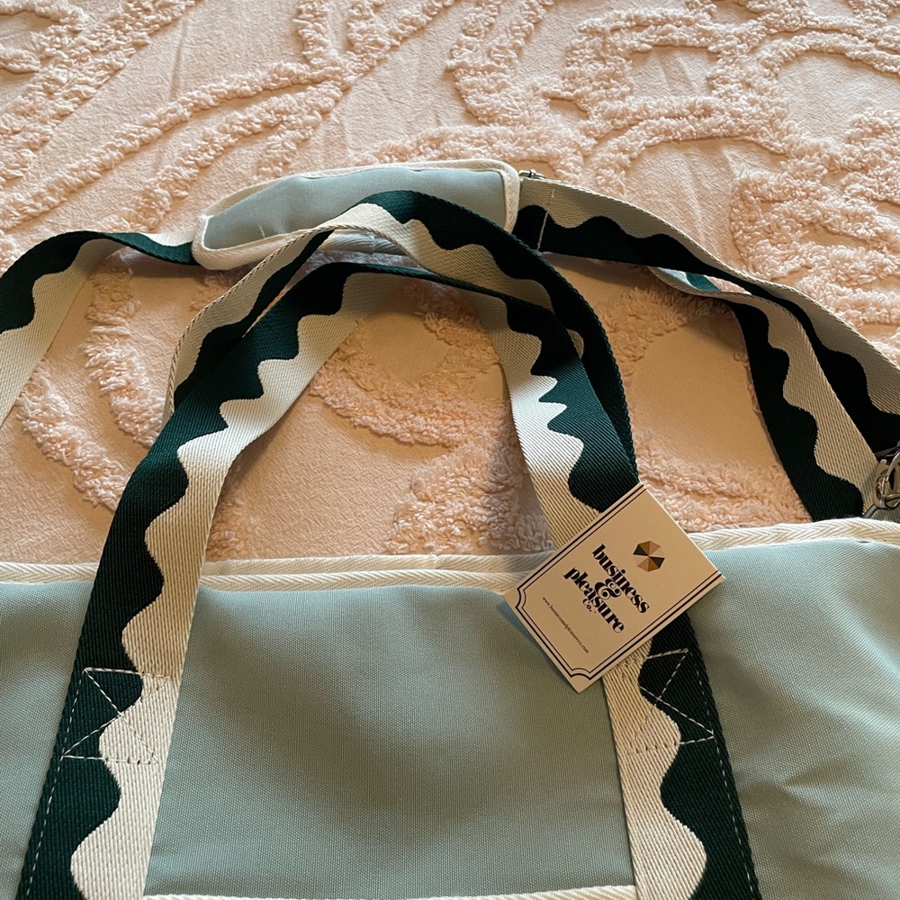 Insulated tote picnic bag  Business and pleasure brand Rivie green color. - Picture 7 of 11